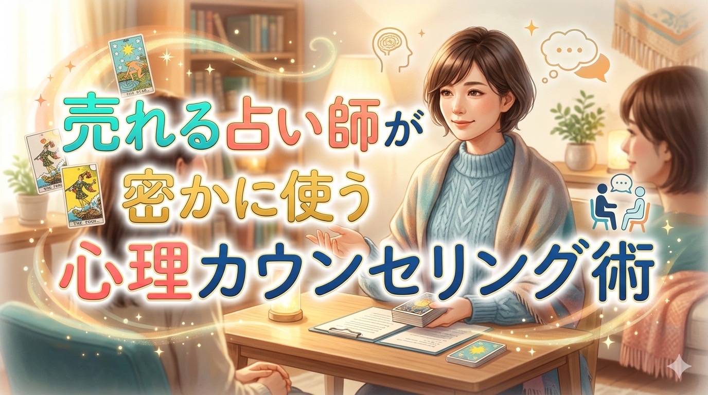 【臨床心理士が直伝】売れる占い師が密かに使う「心理学的カウンセリング術」と信頼構築の極意
