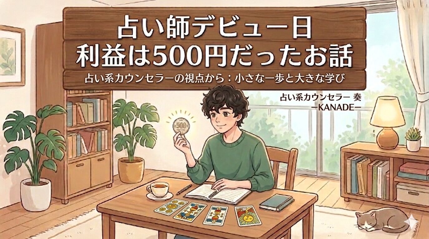 占い師デビュー日 利益は500円だったお話