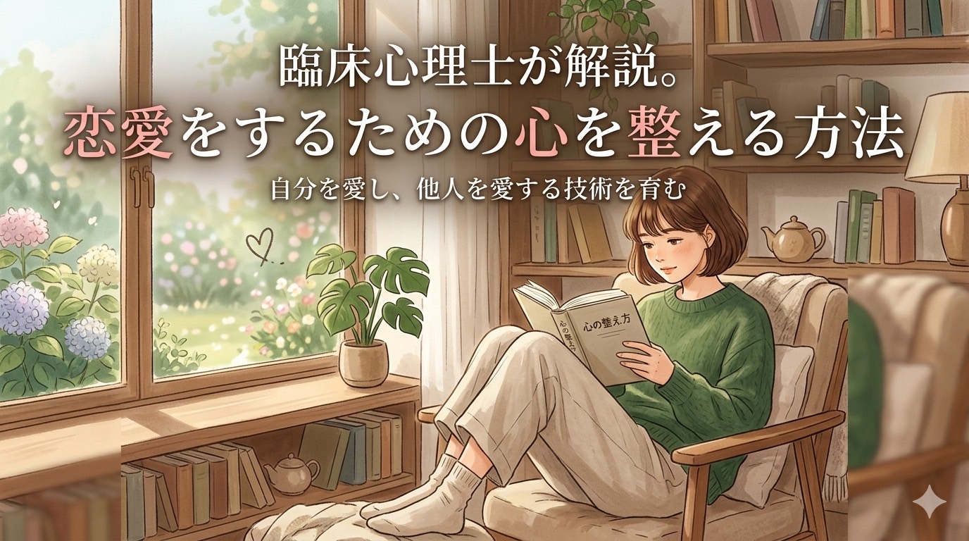 【臨床心理士が解説】なぜあなたの恋愛は「同じ失敗」を繰り返すのか？読書で心を整える。
