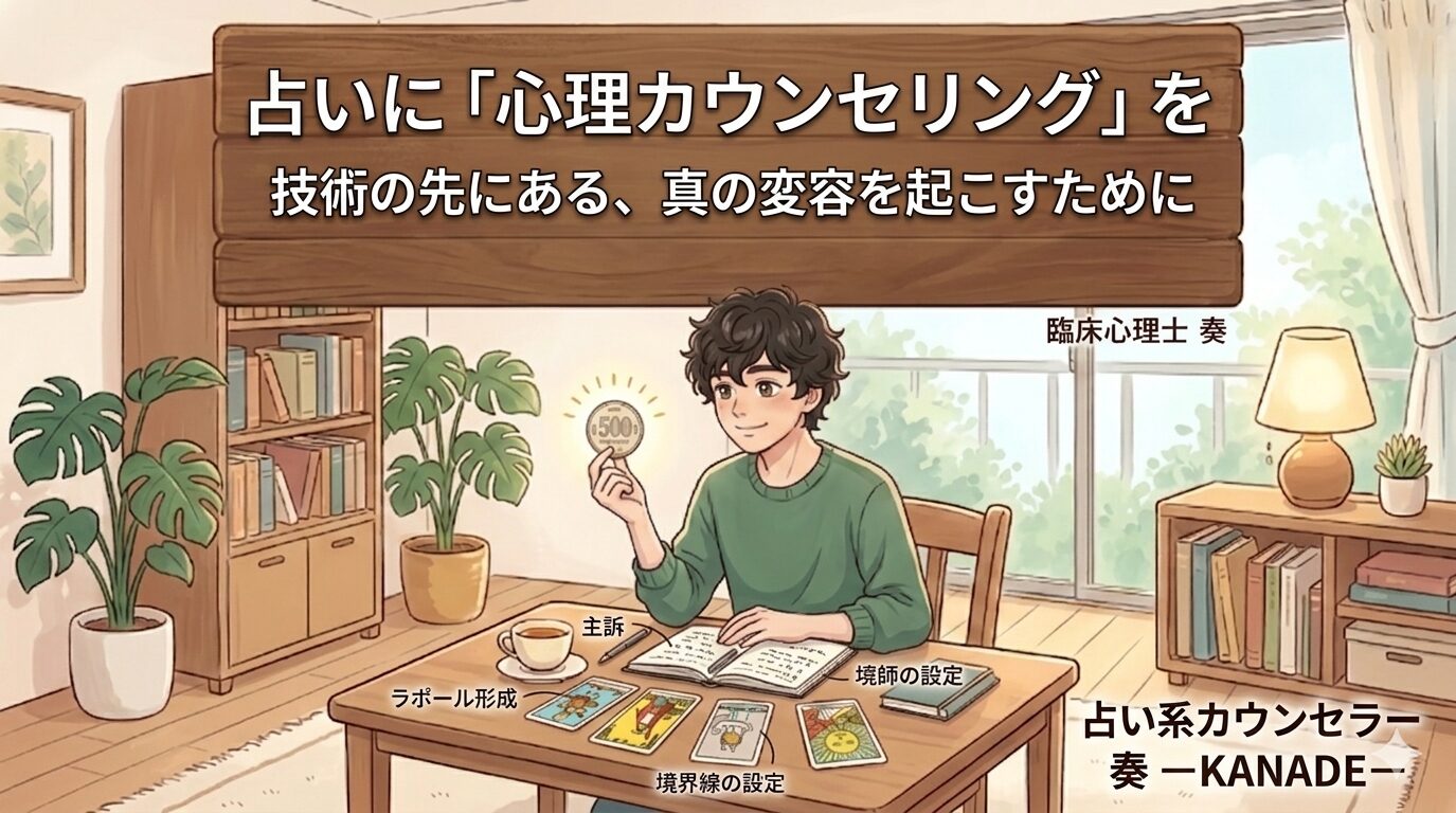 【占いをアップデート】なぜ今、占いに「心理カウンセリング」のスキルが必要なのか？技術の先にある「真の変容」を起こす方法
